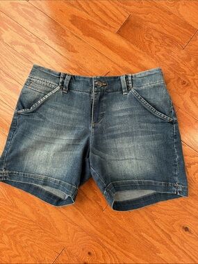 Lee Women's Faded Indigo Denim Shorts
